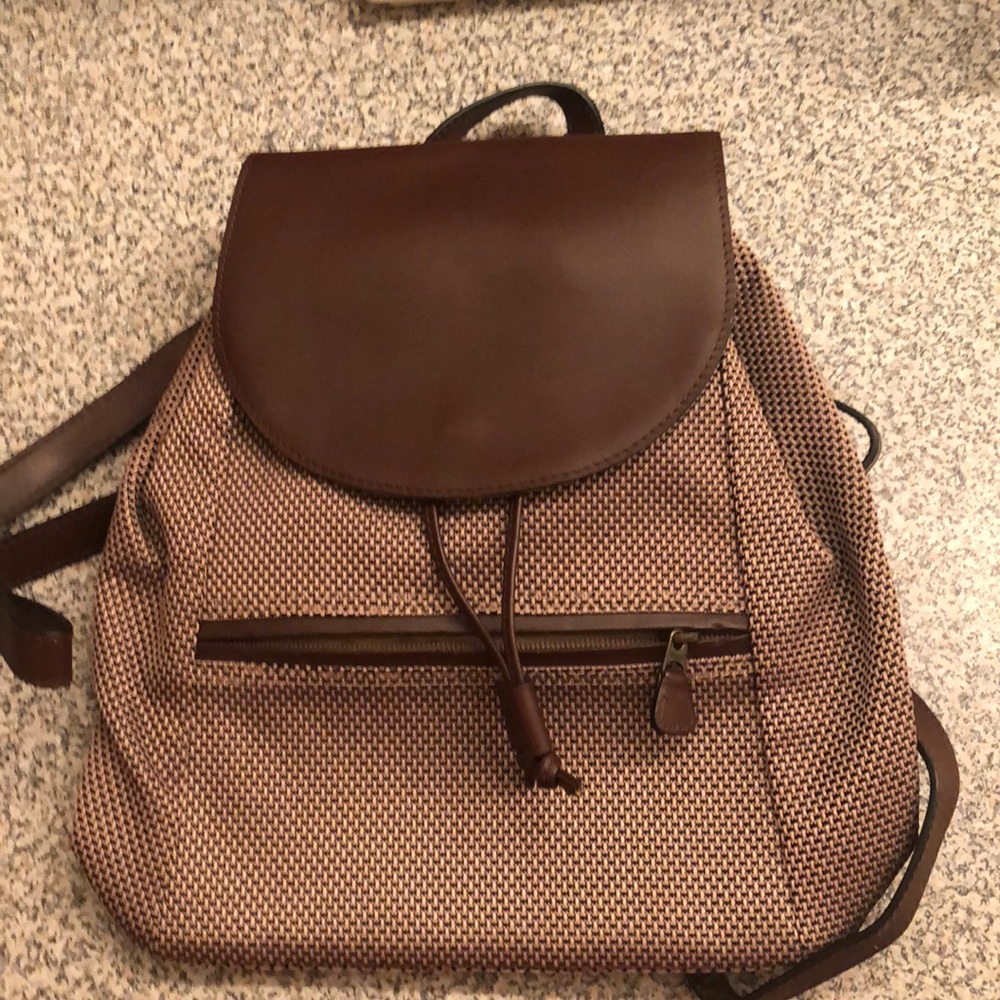 Brown Drawstring LLBean Bag 💼